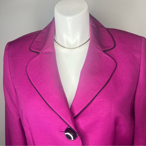 Le Suit Separates Polyester 3 Button Purple Suit Blazer Jacket Women's 18 - Picture 4 of 16